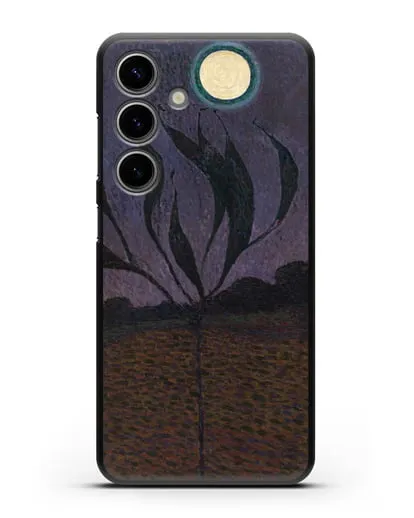 Чехол Лунный пейзаж (Амиет Куно) силиконовый для Samsung Galaxy S24