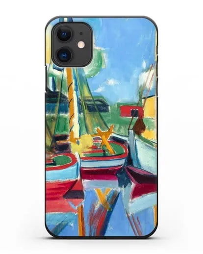 Чехол Рыбацкие лодки под полуденным солнцем (Пехштейн Макс) силиконовый для iPhone 11