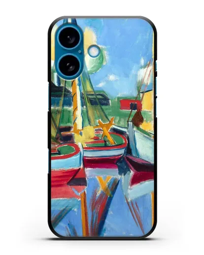 Чехол Рыбацкие лодки под полуденным солнцем (Пехштейн Макс) силиконовый для iPhone 16