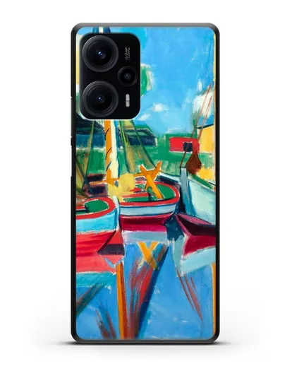 Чехол Рыбацкие лодки под полуденным солнцем (Пехштейн Макс) силиконовый для Xiaomi Poco F5