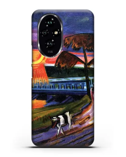 Чехол Закат над Голубым мостом (Пехштейн Макс) силиконовый для Honor 200