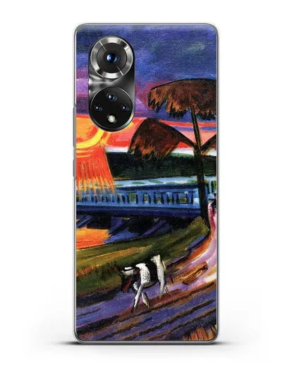 Чехол Закат над Голубым мостом (Пехштейн Макс) силиконовый для Honor 50