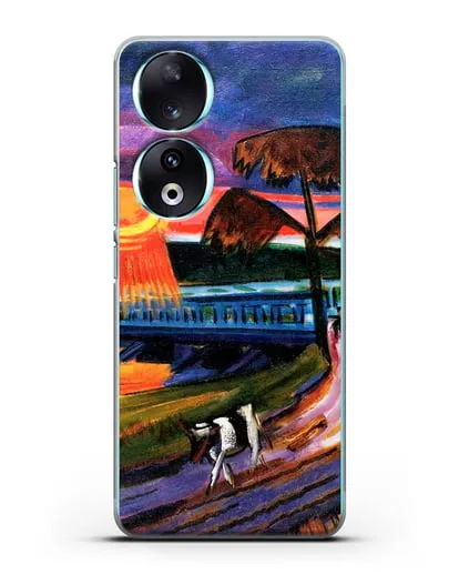 Чехол Закат над Голубым мостом (Пехштейн Макс) силиконовый для Honor 90