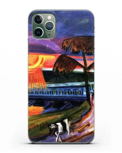 Чехол Закат над Голубым мостом (Пехштейн Макс) силиконовый для iPhone 11 Pro Max