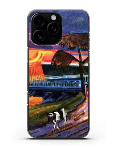 Чехол Закат над Голубым мостом (Пехштейн Макс) силиконовый для iPhone 16 Pro Max