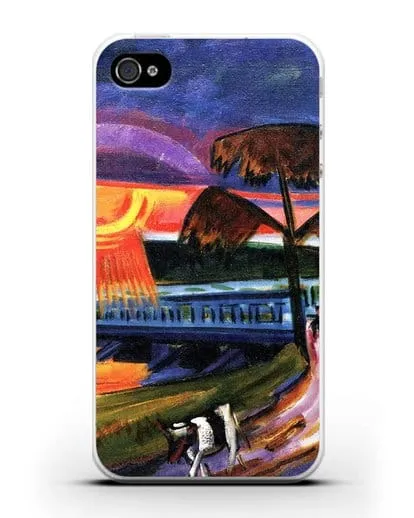 Чехол Закат над Голубым мостом (Пехштейн Макс) силиконовый для iPhone 4/4s