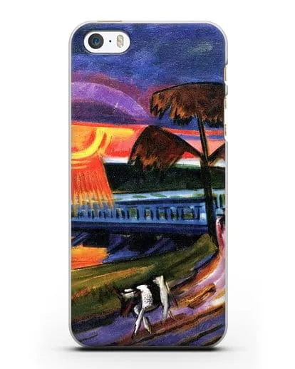 Чехол Закат над Голубым мостом (Пехштейн Макс) силиконовый для iPhone 5/5s/SE