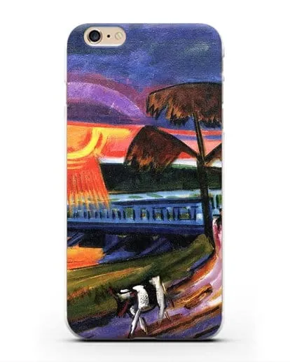 Чехол Закат над Голубым мостом (Пехштейн Макс) силиконовый для iPhone 6 Plus