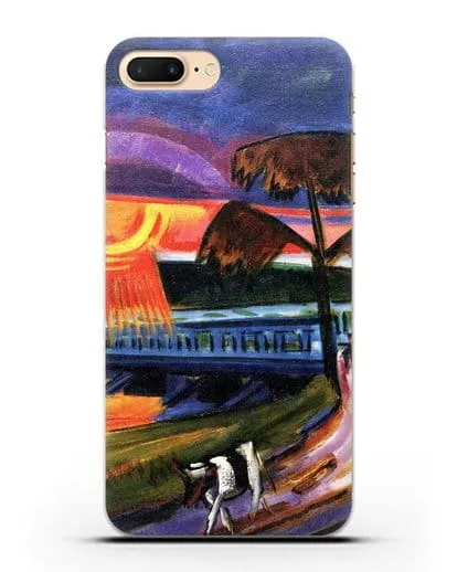 Чехол Закат над Голубым мостом (Пехштейн Макс) силиконовый для iPhone 7 Plus