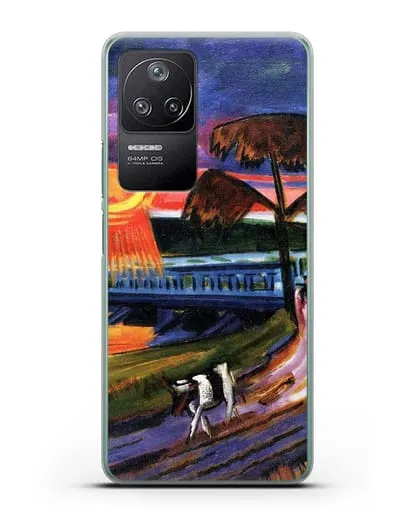 Чехол Закат над Голубым мостом (Пехштейн Макс) силиконовый для Xiaomi Poco F4