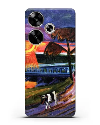 Чехол Закат над Голубым мостом (Пехштейн Макс) силиконовый для Xiaomi Poco F6