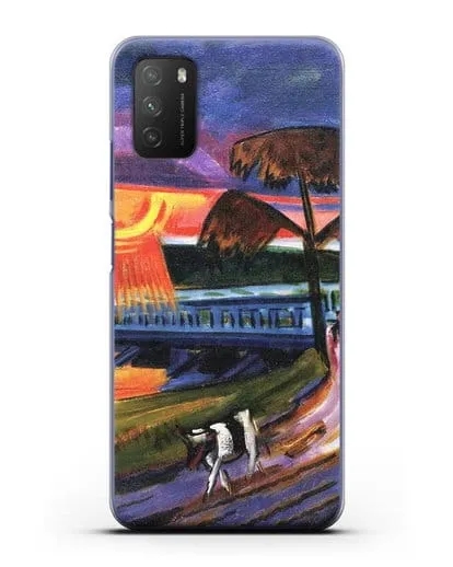 Чехол Закат над Голубым мостом (Пехштейн Макс) силиконовый для Xiaomi Poco M3