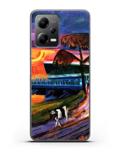 Чехол Закат над Голубым мостом (Пехштейн Макс) силиконовый для Xiaomi Poco X5