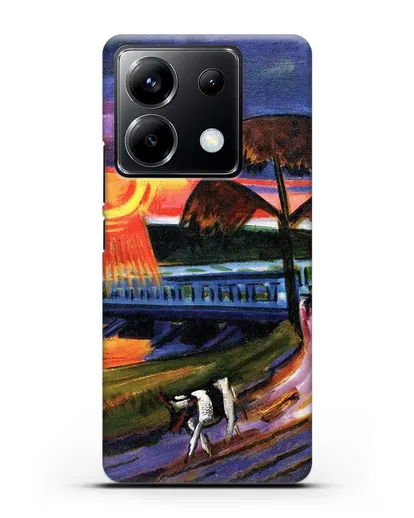 Чехол Закат над Голубым мостом (Пехштейн Макс) силиконовый для Xiaomi Poco X6