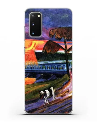 Чехол Закат над Голубым мостом (Пехштейн Макс) силиконовый для Samsung Galaxy S20 [SM-G980F]