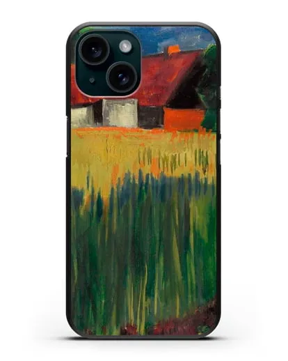 Чехол Кукурузное поле (Пехштейн Макс) силиконовый для iPhone 15