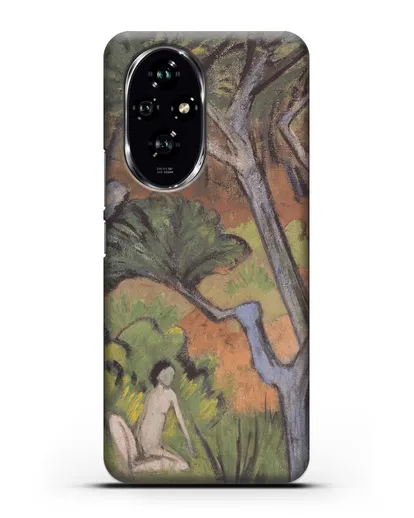 Чехол Лесной пейзаж с актом (Мюллер Отто) силиконовый для Honor 200