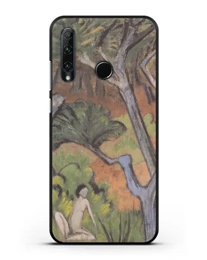 Чехол Лесной пейзаж с актом (Мюллер Отто) силиконовый для Honor 20e