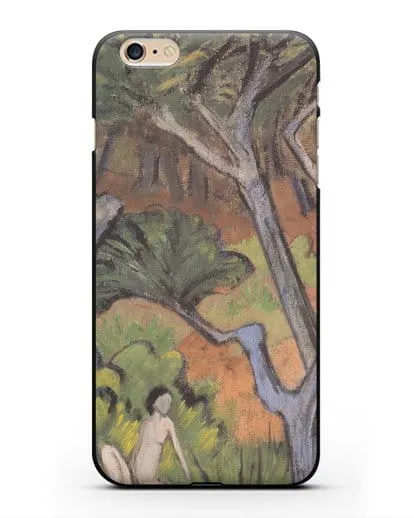 Чехол Лесной пейзаж с актом (Мюллер Отто) силиконовый для iPhone 6 Plus