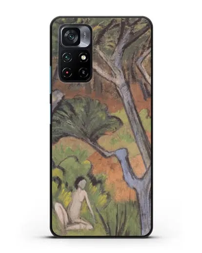 Чехол Лесной пейзаж с актом (Мюллер Отто) силиконовый для Xiaomi Poco M4 Pro 5G