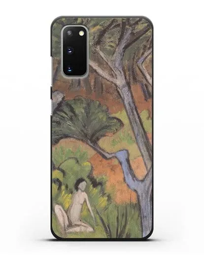 Чехол Лесной пейзаж с актом (Мюллер Отто) силиконовый для Samsung Galaxy S20 [SM-G980F]