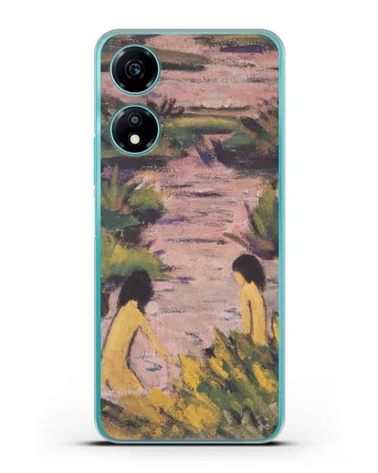 Чехол Купальщицы в камышах (Мюллер Отто) силиконовый для Honor X5 Plus