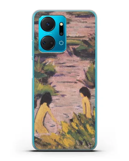 Чехол Купальщицы в камышах (Мюллер Отто) силиконовый для Honor X7a Plus