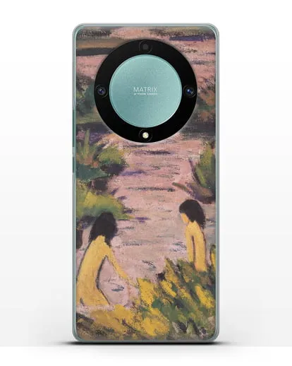 Чехол Купальщицы в камышах (Мюллер Отто) силиконовый для Honor X9a