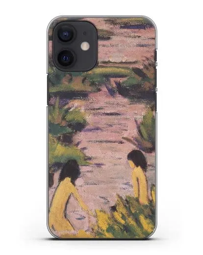 Чехол Купальщицы в камышах (Мюллер Отто) силиконовый для iPhone 12 mini