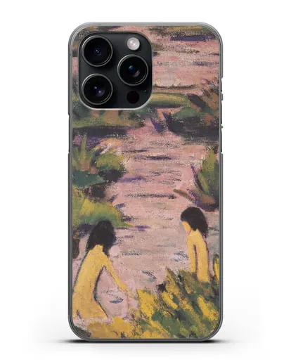 Чехол Купальщицы в камышах (Мюллер Отто) силиконовый для iPhone 15 Pro Max