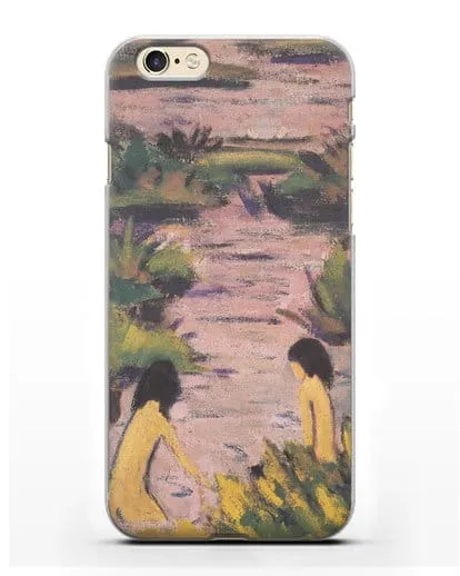 Чехол Купальщицы в камышах (Мюллер Отто) силиконовый для iPhone 6