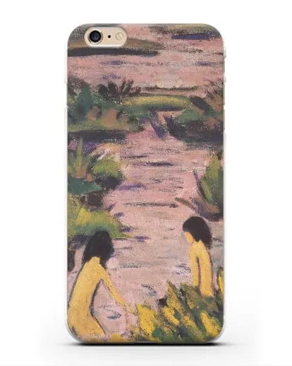 Чехол Купальщицы в камышах (Мюллер Отто) силиконовый для iPhone 6 Plus