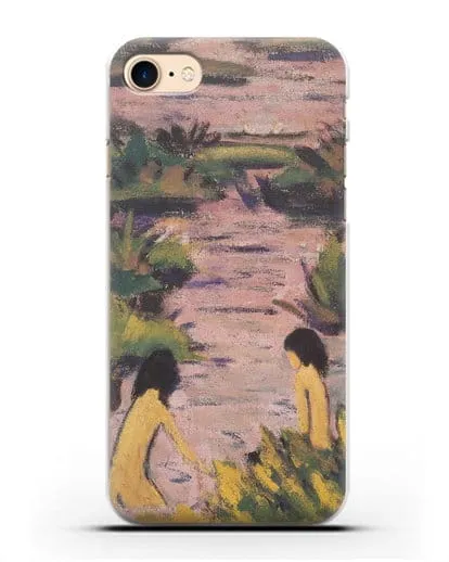 Чехол Купальщицы в камышах (Мюллер Отто) силиконовый для iPhone 8