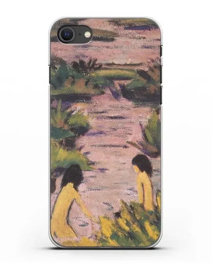 Чехол Купальщицы в камышах (Мюллер Отто) силиконовый для iPhone SE 2020