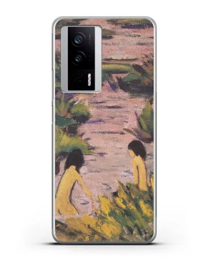 Чехол Купальщицы в камышах (Мюллер Отто) силиконовый для Xiaomi Poco F5 Pro