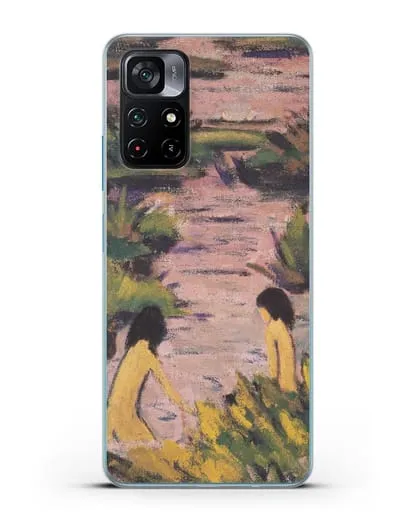 Чехол Купальщицы в камышах (Мюллер Отто) силиконовый для Xiaomi Poco M4 Pro 5G