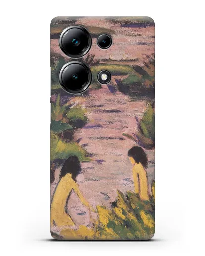 Чехол Купальщицы в камышах (Мюллер Отто) силиконовый для Xiaomi Poco M6 Pro