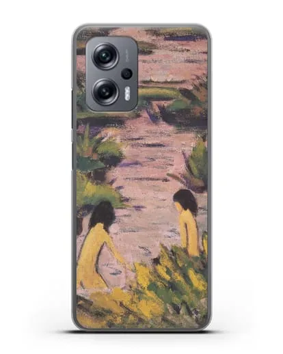 Чехол Купальщицы в камышах (Мюллер Отто) силиконовый для Xiaomi Poco X4 GT