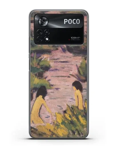 Чехол Купальщицы в камышах (Мюллер Отто) силиконовый для Xiaomi Poco X4 Pro