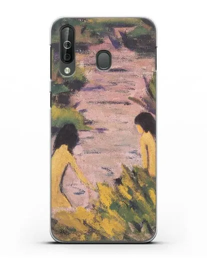 Чехол Купальщицы в камышах (Мюллер Отто) силиконовый для Samsung Galaxy A40s [SM-A507FN]