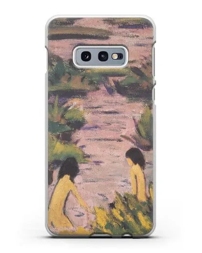 Чехол Купальщицы в камышах (Мюллер Отто) силиконовый для Samsung Galaxy S10e [SM-G970F]