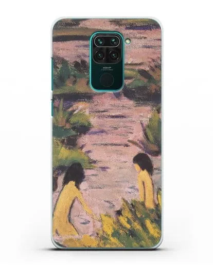 Чехол Купальщицы в камышах (Мюллер Отто) силиконовый для Xiaomi Redmi Note 9