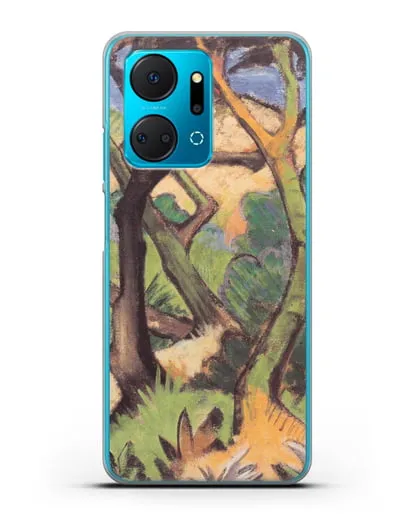 Чехол Вечерний пейзаж (Мюллер Отто) силиконовый для Honor X7a Plus