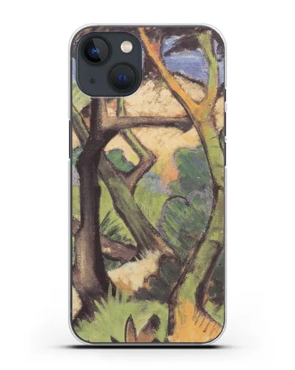 Чехол Вечерний пейзаж (Мюллер Отто) силиконовый для iPhone 13 Mini