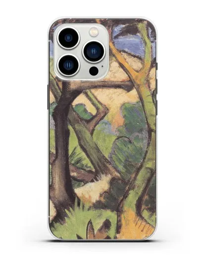 Чехол Вечерний пейзаж (Мюллер Отто) силиконовый для iPhone 13 Pro