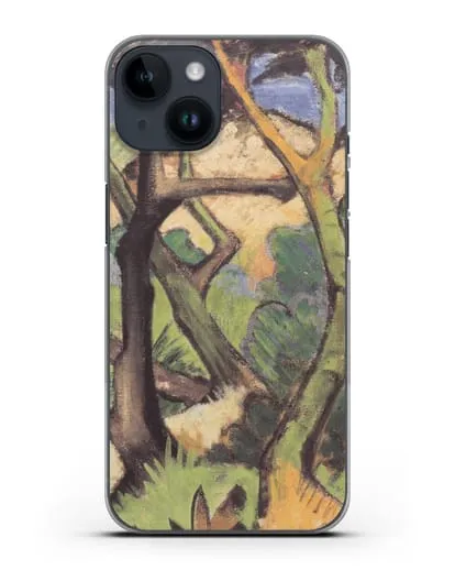 Чехол Вечерний пейзаж (Мюллер Отто) силиконовый для iPhone 14