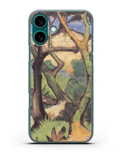 Чехол Вечерний пейзаж (Мюллер Отто) силиконовый для iPhone 16 Plus