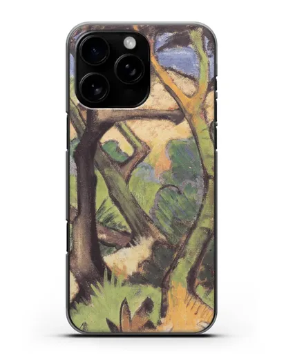 Чехол Вечерний пейзаж (Мюллер Отто) силиконовый для iPhone 16 Pro Max