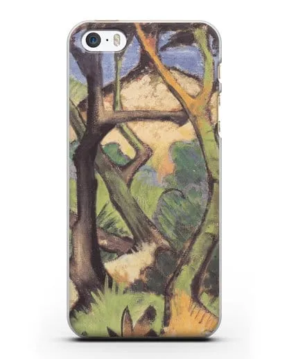 Чехол Вечерний пейзаж (Мюллер Отто) силиконовый для iPhone 5/5s/SE