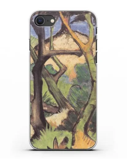 Чехол Вечерний пейзаж (Мюллер Отто) силиконовый для iPhone SE 2020